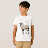 Oryx cartoon illustratie t-shirt (Voorkant volledig)