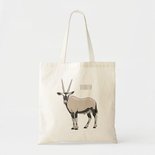 Oryx cartoon illustratie tote bag (Voorkant)