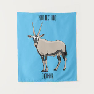Oryx cartoon illustratie wandkleed