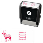 Oryx cartoon illustratie zelfinktende stempel (In situ)