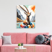 Oryx geniet van Float Trip Canvas Afdruk (Insitu (Woonkamer))