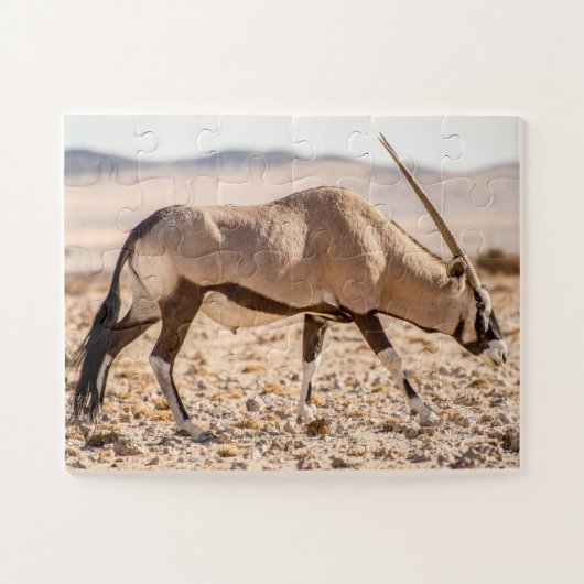 Oryx in de woestijn legpuzzel (Horizontaal)