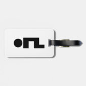 ORZ Emoticon Kaomoji Emoji Bagagelabel (Achterkant horizontaal)