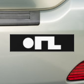 ORZ Emoticon Kaomoji Emoji Bumpersticker (Op auto)