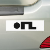 ORZ Emoticon Kaomoji Emoji Bumpersticker (Op auto)