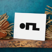 ORZ Emoticon Kaomoji Emoji Fotoplaat (Zijkant)