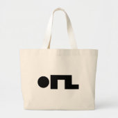 ORZ Emoticon Kaomoji Emoji Grote Tote Bag (Voorkant)