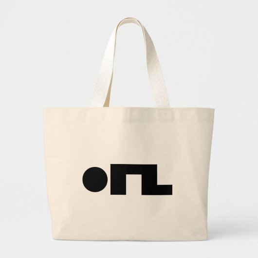 ORZ Emoticon Kaomoji Emoji Grote Tote Bag (Voorkant)