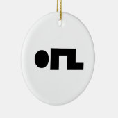 ORZ Emoticon Kaomoji Emoji Keramisch Ornament (Rechts)