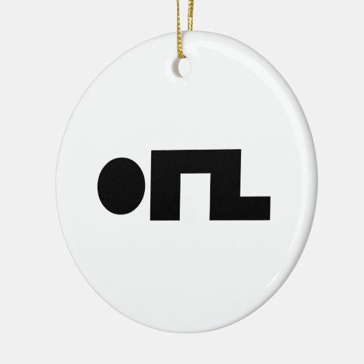 ORZ Emoticon Kaomoji Emoji Keramisch Ornament (Links)