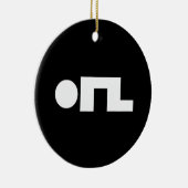 ORZ Emoticon Kaomoji Emoji Keramisch Ornament (Rechts)