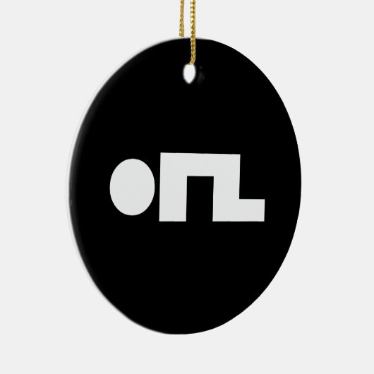 ORZ Emoticon Kaomoji Emoji Keramisch Ornament (Rechts)