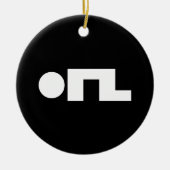 ORZ Emoticon Kaomoji Emoji Keramisch Ornament (Voorkant)