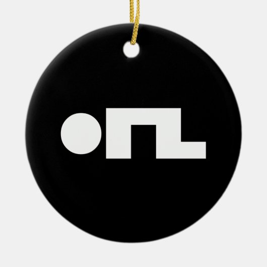 ORZ Emoticon Kaomoji Emoji Keramisch Ornament (Voorkant)