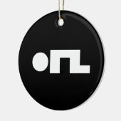 ORZ Emoticon Kaomoji Emoji Keramisch Ornament (Links)