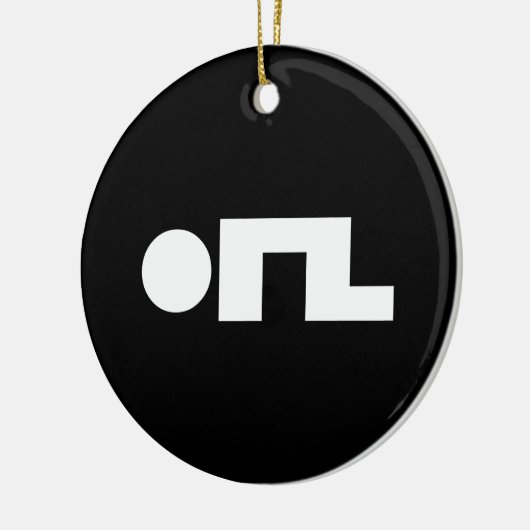 ORZ Emoticon Kaomoji Emoji Keramisch Ornament (Links)