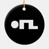 ORZ Emoticon Kaomoji Emoji Keramisch Ornament (Achterkant)