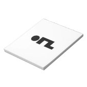 ORZ Emoticon Kaomoji Emoji Notitieblok (Linkerzijde)