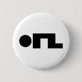 ORZ Emoticon Kaomoji Emoji Ronde Button 5,7 Cm (Voorkant)