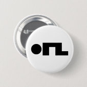 ORZ Emoticon Kaomoji Emoji Ronde Button 5,7 Cm (Voorkant /achterkant)