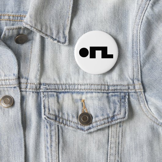 ORZ Emoticon Kaomoji Emoji Ronde Button 5,7 Cm (In situ)