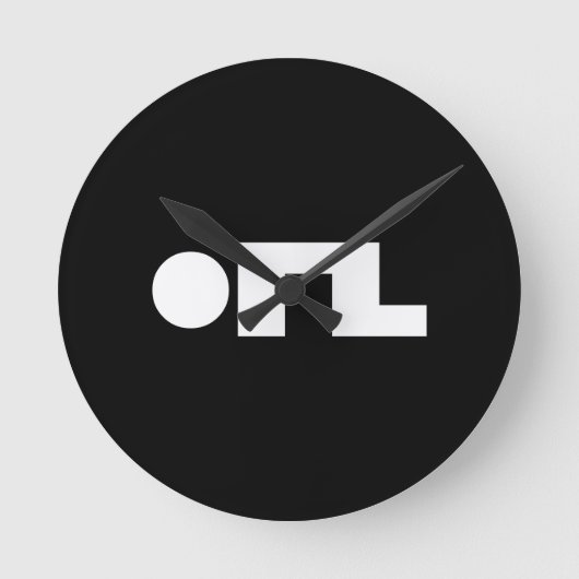 ORZ Emoticon Kaomoji Emoji Ronde Klok (Voorkant)