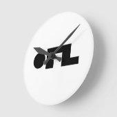 ORZ Emoticon Kaomoji Emoji Ronde Klok (Hoek)