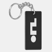 ORZ Emoticon Kaomoji Emoji Sleutelhanger (Voorkant Links)