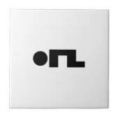 ORZ Emoticon Kaomoji Emoji Tegeltje (Voorkant)