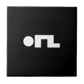 ORZ Emoticon Kaomoji Emoji Tegeltje (Voorkant)