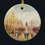 Os Aliados, Porto. 1935 Keramisch Ornament<br><div class="desc">Digitale kunst en  collage © El Diputado,  2018</div>