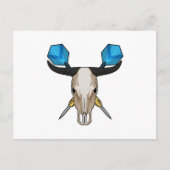 Os bij pijltjes met pijl briefkaart (Voorkant)