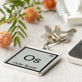 Os - Buitenruimte scheikunde symbool T-shirt Sleutelhanger (Zijkant)
