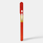 Os Chinees Zodiac Dier met Monogram in Rood Case-Mate iPhone Case (Achterkant / Links)