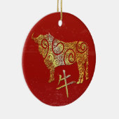 Os Chinese Zodiac Horoscoop sterrenbeeld Keramisch Ornament (Rechts)