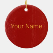 Os Chinese Zodiac Horoscoop sterrenbeeld Keramisch Ornament (Achterkant)