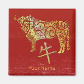 Os Chinese Zodiac Horoscoop sterrenbeeld Magneet (Voorkant)