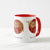 Os Chinese Zodiac Horoscoop sterrenbeeld Mok (Voorkant rechts)