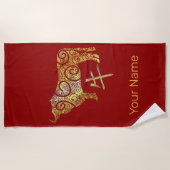 Os Chinese Zodiac Horoscoop sterrenbeeld Strandlaken (Voorkant)