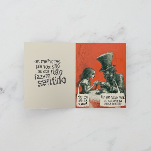 Os Melhores Planos São os que Não Fazem Sentido Feestdagen Kaart (Binnen)