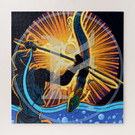 OS Rune Art Puzzel | Angelsaksische Viking Runic ᚩ (Horizontaal)