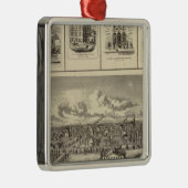 Osage Bldgs, boerderijen, residenties Metalen Ornament (Rechts)