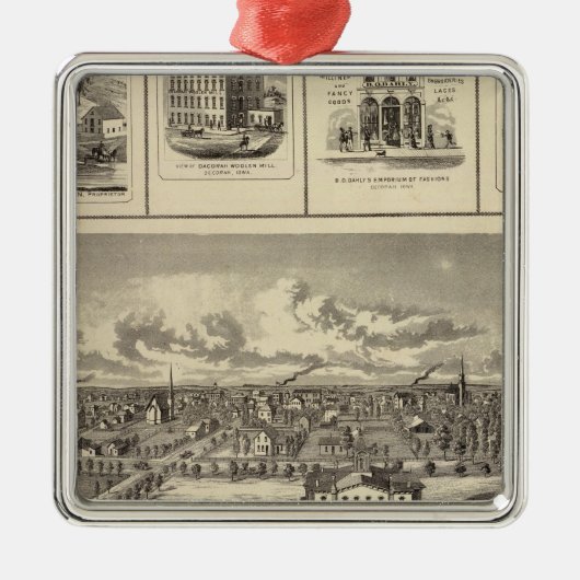 Osage Bldgs, boerderijen, residenties Metalen Ornament (Voorkant)