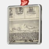 Osage Bldgs, boerderijen, residenties Metalen Ornament (Links)