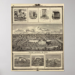 Osage Bldgs, boerderijen, residenties Poster