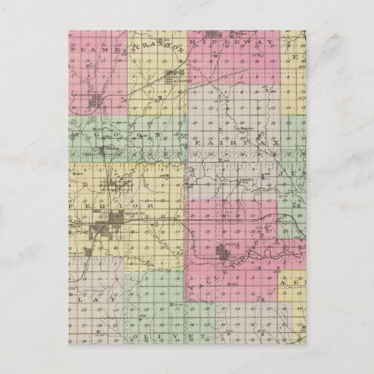 Osage County, Kansas Briefkaart (Voorkant)