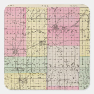 Osage County, Kansas Vierkante Sticker