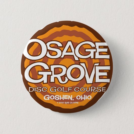 Osage Grove Disk Golf Ronde Button 5,7 Cm (Voorkant)