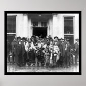 Osage Indian Group White House 1919 Poster (Voorkant)
