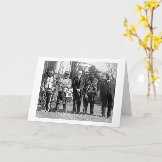 Osage Indiërs, 1925 Kaart (Gele Bloem)